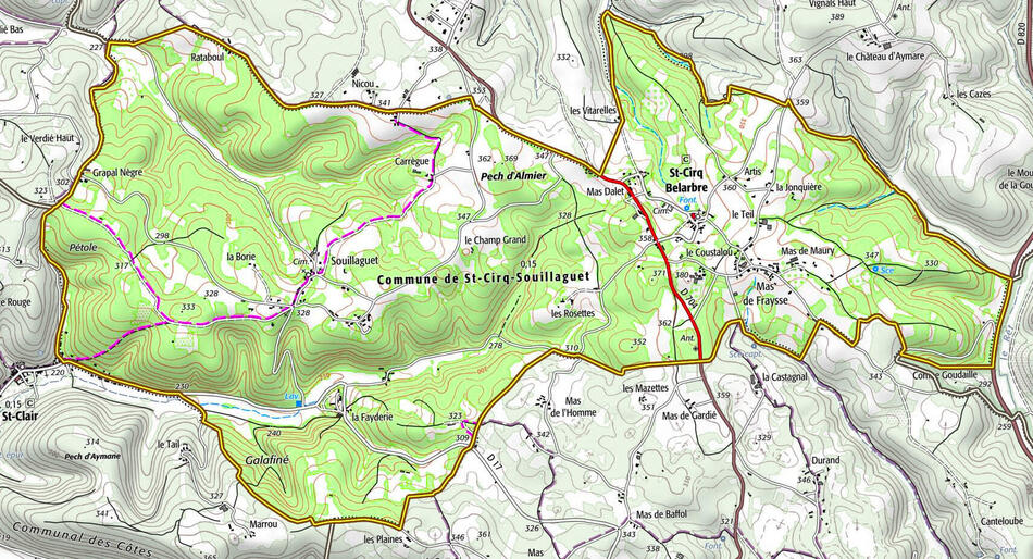 Carte de la commune