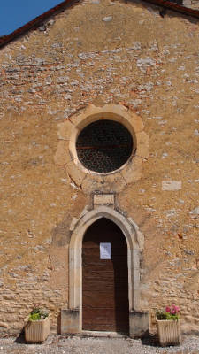 L’entrée de la chapelle sud de l’église